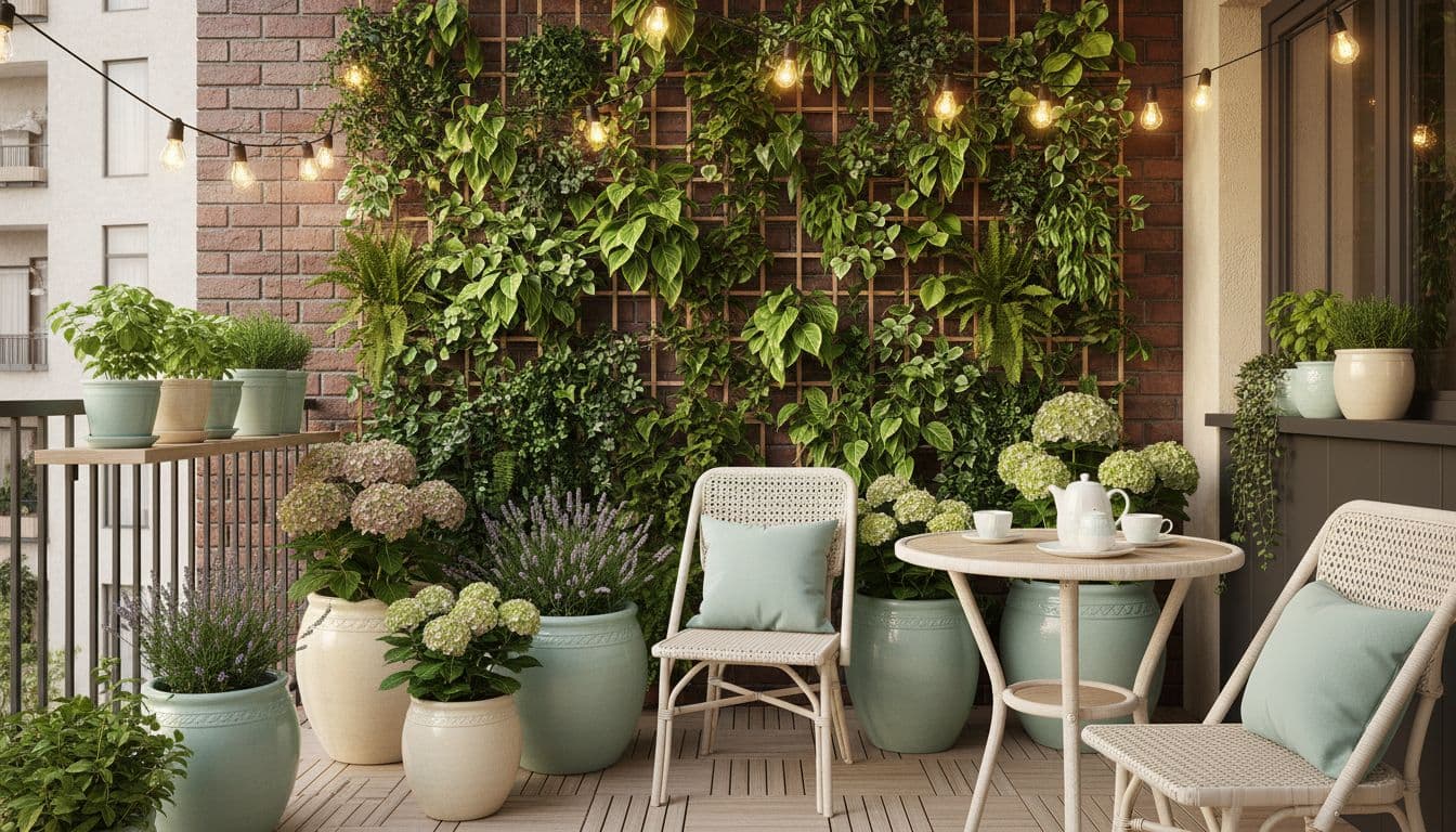 Balcony Garden Design generated with FlorAI AI Garden Design